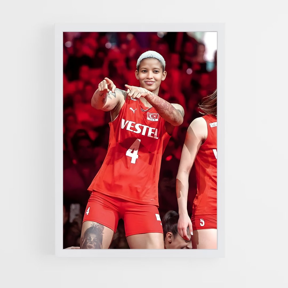 Poster Melissa vargas – affiche Volleyball (vue 3)